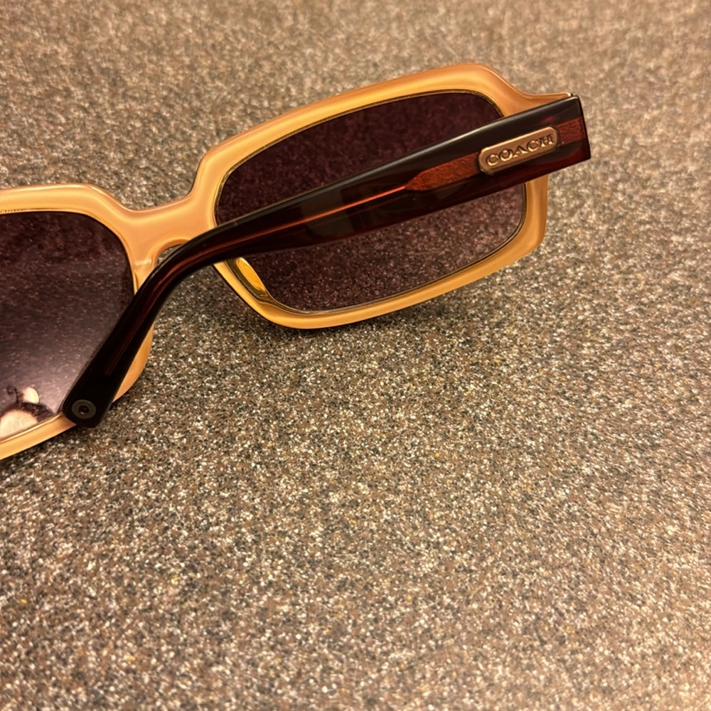 Coach Rectangle Pink Frames Sunglasses - image 5